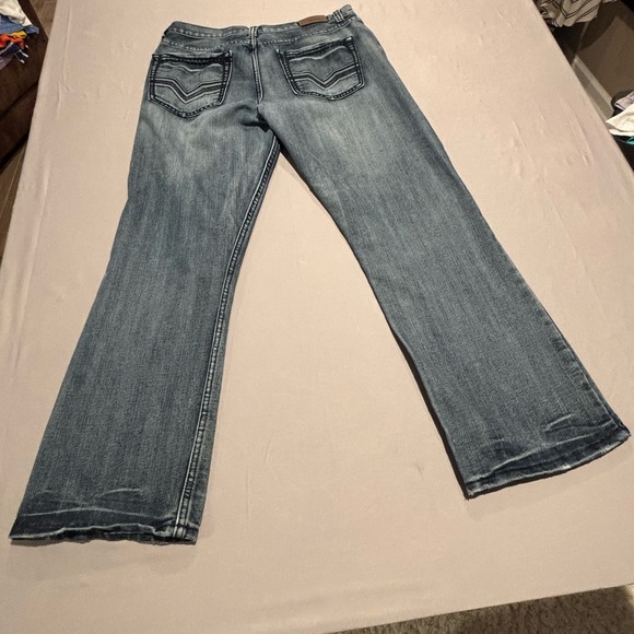 FLYPAPER Men's Jeans 32/30 Bootcut Blue Denim RN 114936 Y2K Grunge - Picture 10 of 12